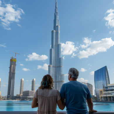 portrait-couple-visiting-luxurious-city-dubai